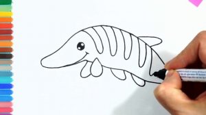 Как нарисовать щуку. Простой рисунок для раскраски и срисовки.How to draw a pike. Simple drawing