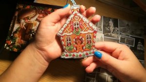 Мои оформленные вышивки на пластиковой канве. Жар-Птица, Dimensions, Дивная Вишня. Подготовка к НГ