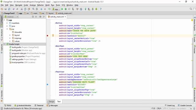 11. HOW TO CHANGE TEXT AND BACKGROUND COLOR IN ANDROID STUDIO | ANDROID APP DEVELOPMENT смотреть онлайн