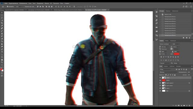 Как сделать Glitch эффект в Photoshop. (Glitch эффект в Photoshop) смотреть онлайн