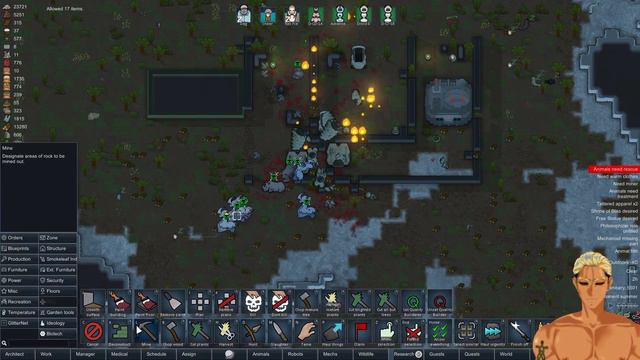 Fight The Mechanoid! ~~ Let's Play RimWorld! Free Dag! 011 смотреть онлайн