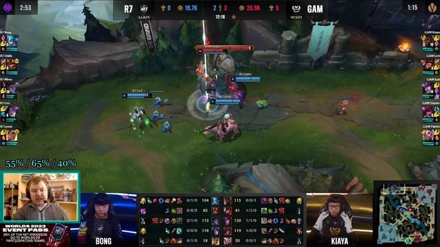 GAM vs. R7 | ИГРА 1 - ОБЗОР РАЗБОР HIGHLIGHTS WORLDS 2023 | Lolesports League of Legends смотреть онлайн