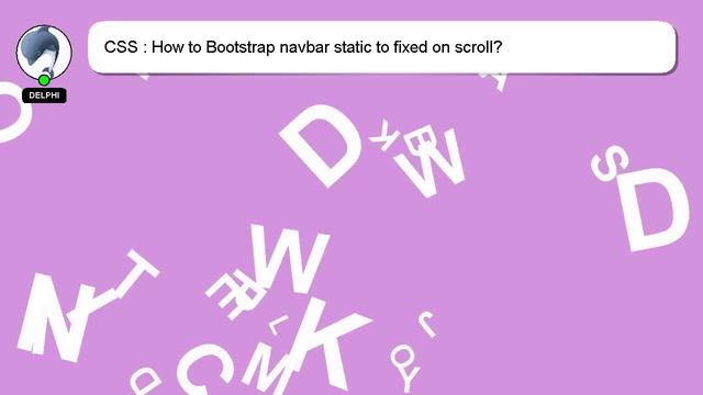 CSS : How to Bootstrap navbar static to fixed on scroll? смотреть онлайн