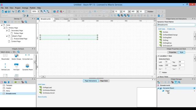 008 - Example Creating a dynamic breadcrumb navigation in axure rp смотреть онлайн