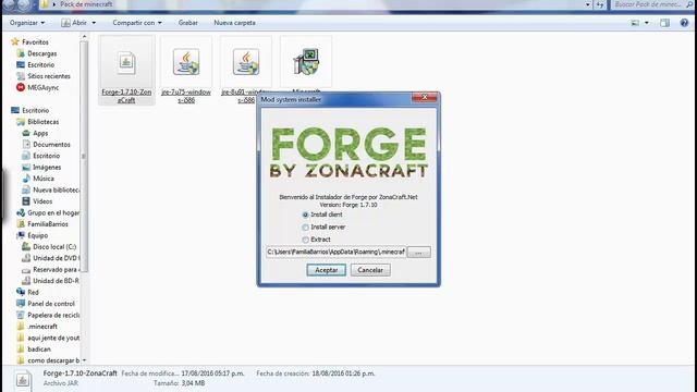 como descargar minecraft 1.7.10 com forge y java por mega y mediafire смотреть онлайн