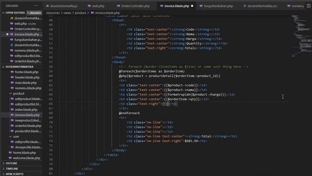 Laravel Invoice 06. Design dan Create Invoice Document смотреть онлайн