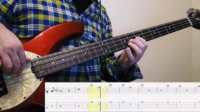 Radiohead - No Surprises Bass Cover with TAB смотреть онлайн