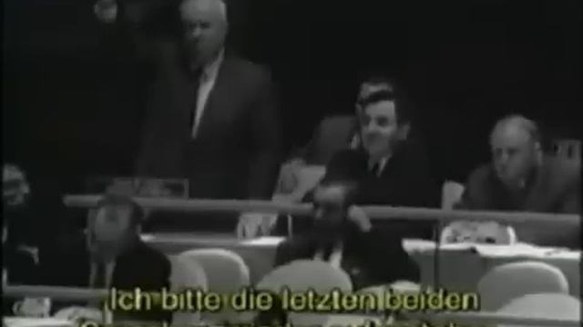 Н С Хрущев в ООН 12 октября 1960 года смотреть онлайн
