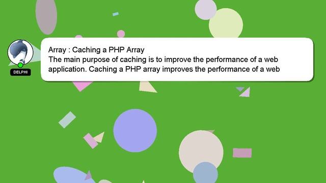 Array : Caching a PHP Array смотреть онлайн