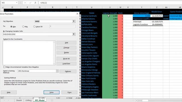 NFL Football Sports Betting Model Excel Template (Version 1) смотреть онлайн