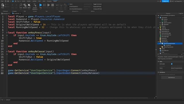 HOW TO MAKE A SHIFT TO SPRINT ?️ Roblox Studio Tutorial смотреть онлайн