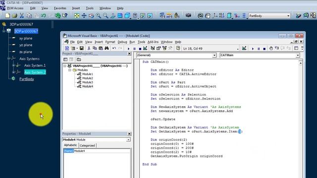 CATIA V6 - AUTOMATION FUNDAMENTALS - VBA - PART 5 - AXISSYSTEMS - PutOrigin & IsCurrent смотреть онлайн