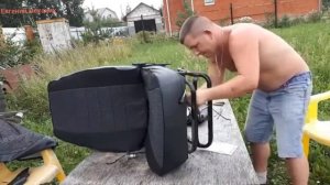 Как одеть чехол на сиденье от Газели!