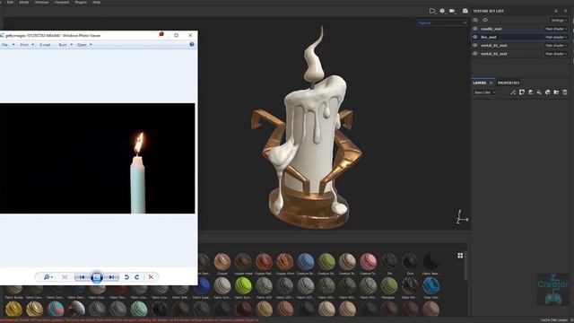 Candle Painting - Part 07 -  Painting In Substance Painter 02