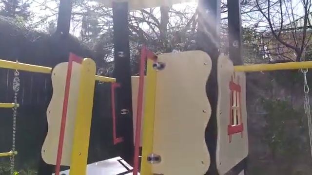 Романа Избушка с цепными подвесами детская площадка от BATR.KZ! смотреть онлайн