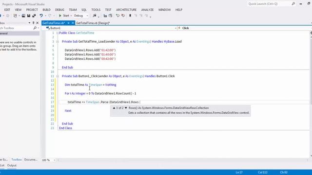VB. NET - Sum Total Time | QUICK TIP #03 смотреть онлайн