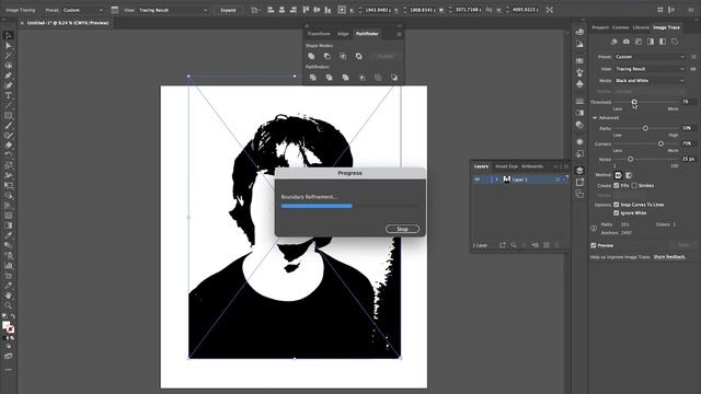Turn a photo into a vector image using illustrator - Getting photos ready for CNC, Laser, or Vinyl смотреть онлайн