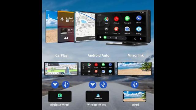 Portable Wireless Carplay Vehicle Backup Camera смотреть онлайн
