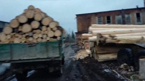 ты не поверишь??? 10 кубов дров в самосвале #газ 66 ( водить грузить по русски)