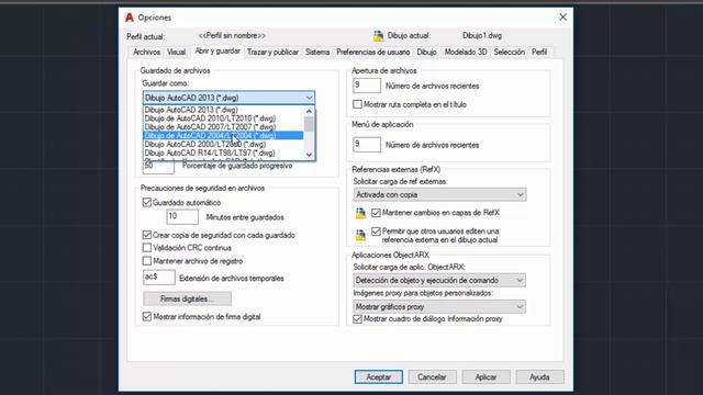 Cambiar versión y formato de archivo AutoCad смотреть онлайн