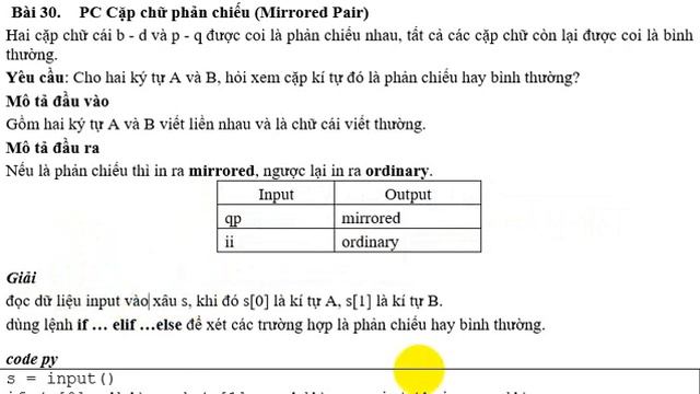 py pc mirror pair - Học Scratch, python, pascal, C++ online смотреть онлайн