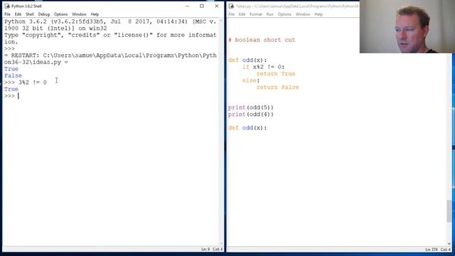 Python Basics Boolean Shortcut смотреть онлайн