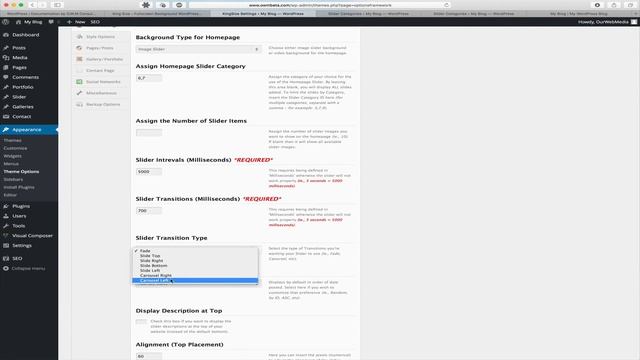 6. Exploring Theme Options - Home Settings [KingSize WordPress] смотреть онлайн