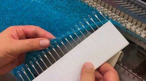 Вяжем шарф на любой однофонтурной машине