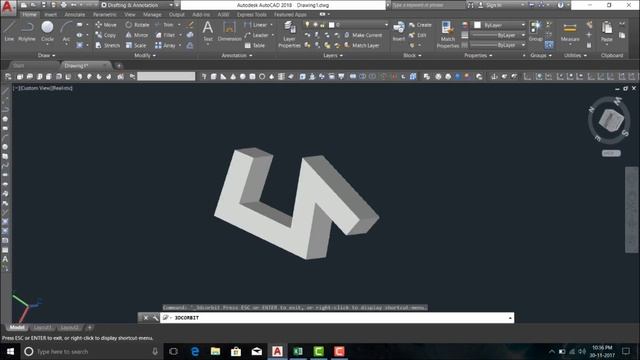 Autocad 3D Modelling Day-1 Tutorial step by step...| Hindi | English | Urdu | смотреть онлайн