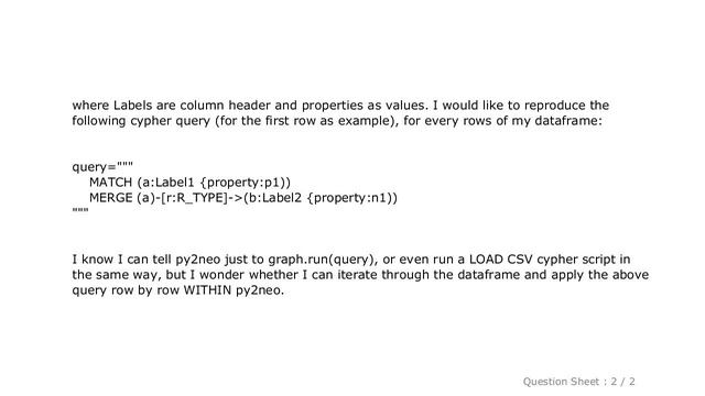 Pandas : Neo4j create nodes and relationships from pandas dataframe with py2neo смотреть онлайн