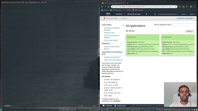[ AWS 13 ] Elastic Beanstalk EB CLI | Multiple environments with Git смотреть онлайн