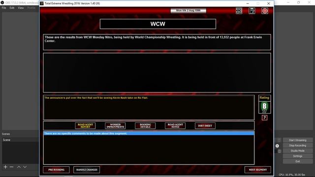 TEW Total Extreme Wrestling 2016 WCW Playthrough: Wk 2 Monday Nitro! Reuniting Of The Horseman??