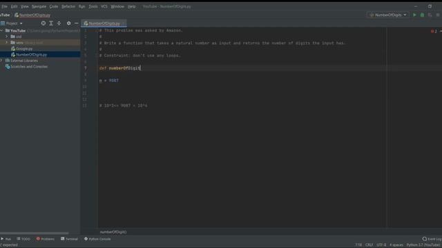 Python: Number of digits смотреть онлайн