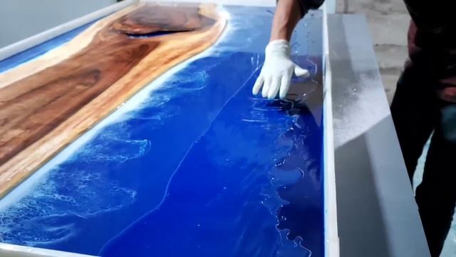 DIY epoxy resin table | How to make Ocean table - Step by step with subtitles смотреть онлайн