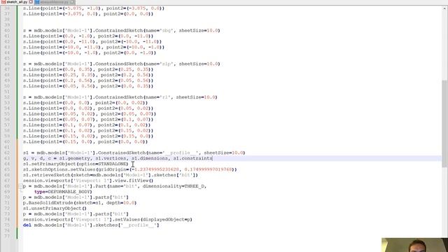 ABAQUS parts with extrusion using Python scripting and Macro manager смотреть онлайн