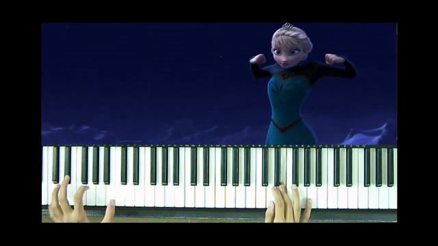 Frozen - Let It Go Piano Full Instruments Piano Tutorial смотреть онлайн
