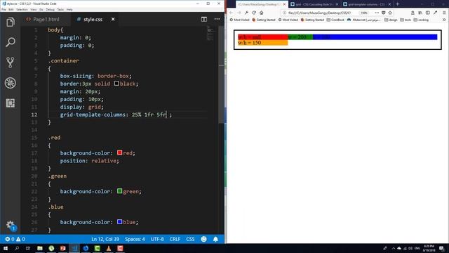 049 CSS Display Grid Columns and Rows смотреть онлайн