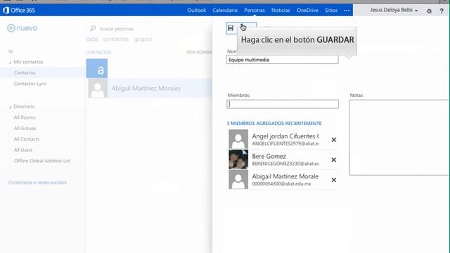 crear y usar un grupo de contactos смотреть онлайн