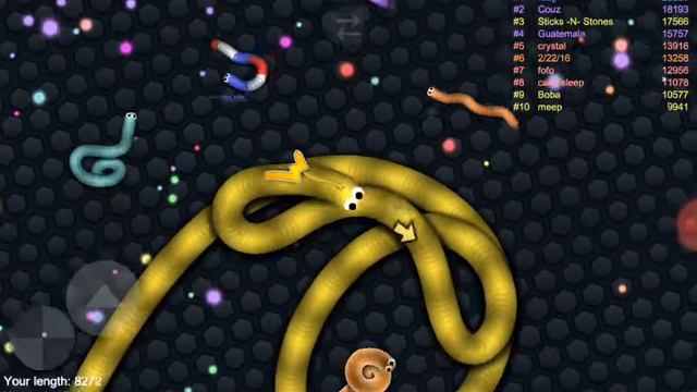 Slither.io на телефоне смотреть онлайн