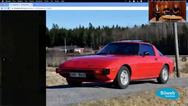 Bilweb Auctions talks - Lågmilad Mazda RX 7 från 1979 смотреть онлайн