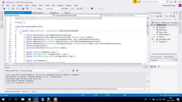 Курс «Разработчик C#». Entity framework. Занятие 1