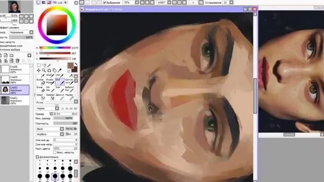 Paint Tool Sai. Рисуем девчулю 12. смотреть онлайн