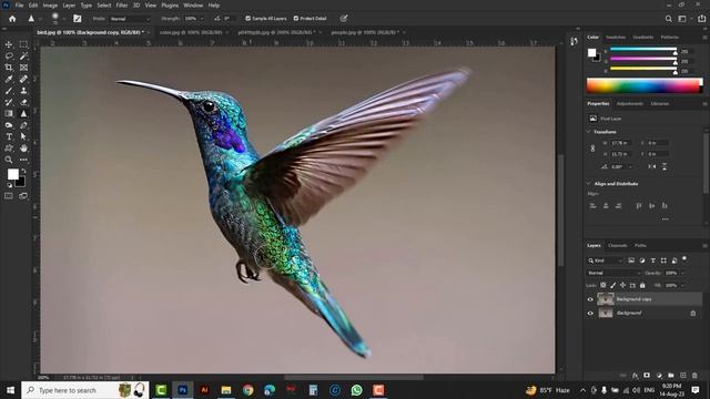 How to use blur tool in photoshop | How to Sharpen Images in Photoshop | Smudge Tool - Class 14 смотреть онлайн