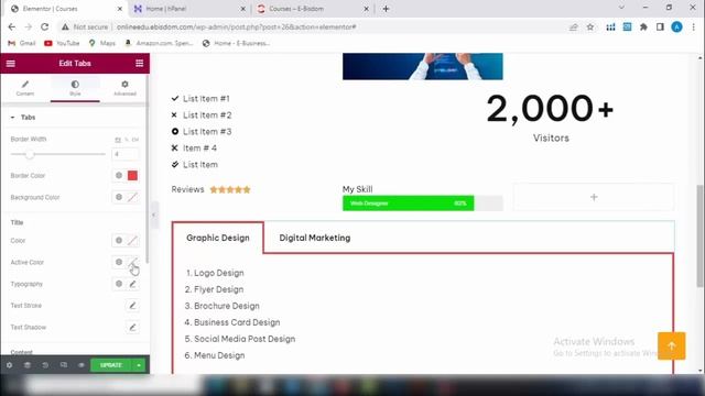 How to Add Tabs in WordPress Using Elementor Editor смотреть онлайн