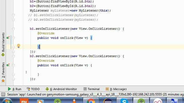Click events and Button onClick Android Studio tutorial In Hindi # 5 смотреть онлайн