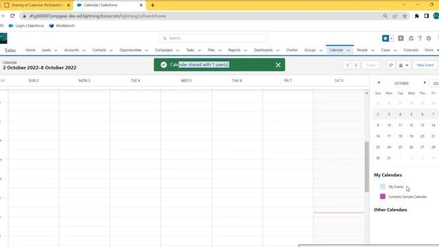 Sharing of Calendar #inSalesforce смотреть онлайн