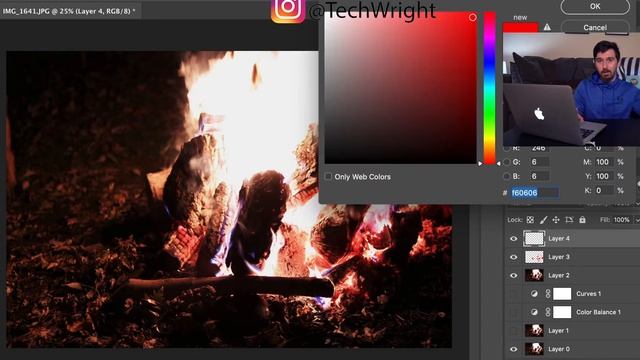 Photoshop Tutorial | Campfire night time смотреть онлайн