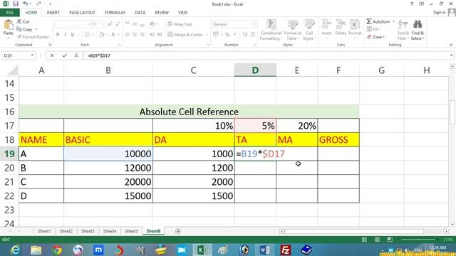 Microsoft Excel 2013 Tutorial in Bengali –(Part 13) - Cell Reference смотреть онлайн