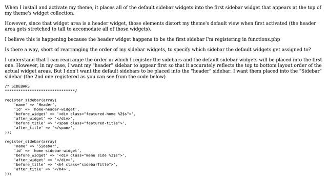 Wordpress: How to specify the "Main Sidebar" for a theme? смотреть онлайн