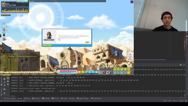 debugging the multi purpose npc scripted in python смотреть онлайн